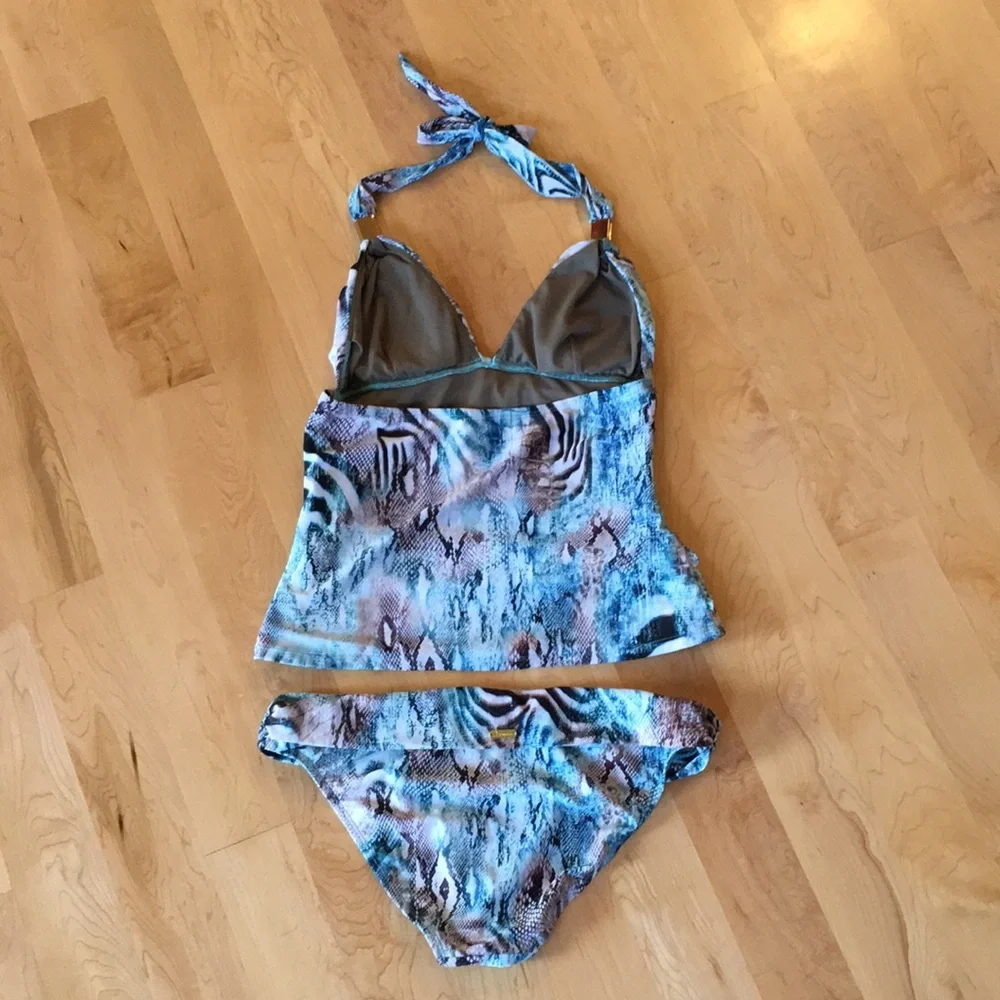 Paula Hermanny by VIX Tankini Set Snake Print Python